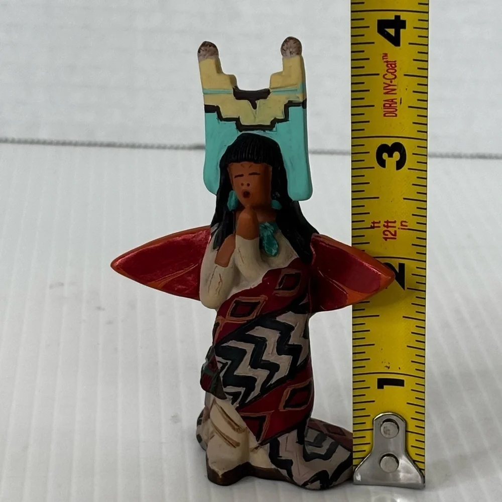 Native American Indian Woman Angel April Roma DeVivaldi (signed Back Bottom)